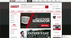 Desktop Screenshot of electricgeneratorsdirect.com