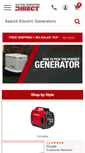 Mobile Screenshot of electricgeneratorsdirect.com